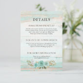 木素朴材ターコイズフローラ詳細/方向 エンクロージャーカード (スタンド正面)