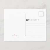 木素朴材バラ金ゴールド〔雄ジカの〕枝角写真の保存日付 インビテーションポストカード (裏面)