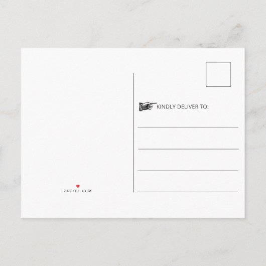 木素朴材バラ金ゴールド〔雄ジカの〕枝角写真の保存日付 インビテーションポストカード (裏面)