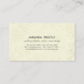 木素朴材フローラストリングライトウェディングプランナー 名刺 (裏面)