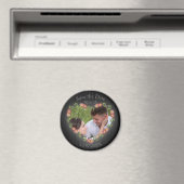 木素朴材フローラハート写真 マグネット (インサイチュ (食洗機))