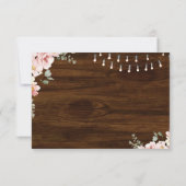 木素朴材フローラブーツまたは弓サンキューカード サンキューカード (裏面)