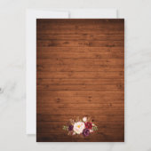 木素朴材フローラライトレース保存日 セーブザデート (裏面)