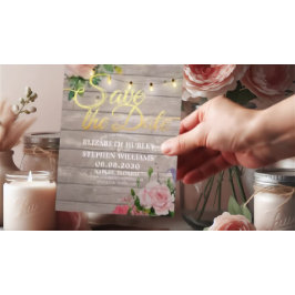 木素朴材フローラ列ラ結婚イの日付 セーブザデート