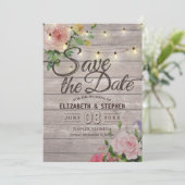 木素朴材フローラ列ラ結婚イの日付 セーブザデート (スタンド正面)