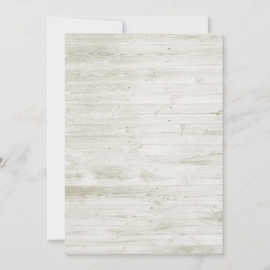 木素朴材フローラ列ラ結婚イの日付 セーブザデート (裏面)