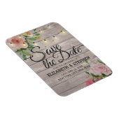 木素朴材フローラ列ラ結婚イの日付 マグネット (右側)