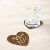 木素朴材モダンで日付を保存 ペーパーコースター (インサイチュ)