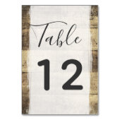 木素朴材ヴィンテージ国ウェディングテーブル番号 テーブルナンバー (裏面)