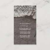 木素朴材樺の木バークウッドカントリー 名刺 (裏面)