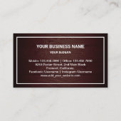 木素朴材金ゴールド家電修理 名刺 (裏面)