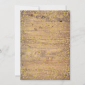 木素朴材金ゴールド愛ハートカレンダー日付を保存 セーブザデート (裏面)