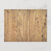 木素朴材金ゴールド愛ハートカレンダー日付を保存 案内ポストカード (裏面)