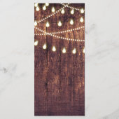 木素朴材&ストリングライトカントリー結婚式メニュー メニュー (裏面)