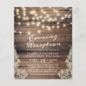 木素朴材&ストリングライト夕べ披露宴 (正面)