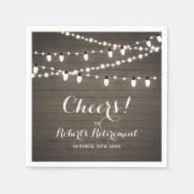 木素朴材&ストリングライト退職パーティー