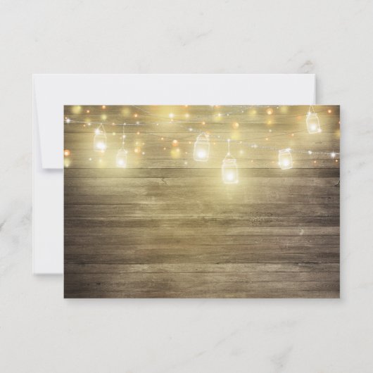 木素朴材&ライトメイスンジャー日付カードを保存 セーブザデート (裏面)