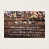 木素朴材、ライト、水彩の花 (正面)