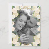 木素朴材 | リース結婚とフォトバック 招待状 (裏面)