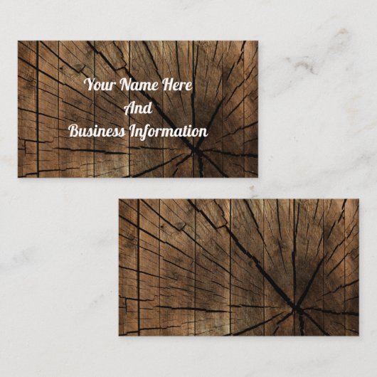 木素朴材 名刺 (正面/裏面)