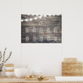 木素朴材・弦材のライトテーブルの座席表2 ポスター (キッチン)