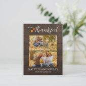 木素朴材 | 感謝の感謝の家族の写真2 シーズンポストカード (スタンド正面)