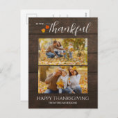 木素朴材 | 感謝の感謝の家族の写真2 シーズンポストカード (正面/裏面)