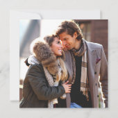 木素朴材 |文字列ライト |木の写真 セーブザデート (裏面)