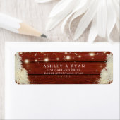 木素朴材 |文字列ライト |木結婚の ラベル (インサイチュ)