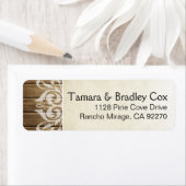 木素朴材 |白(茶) ラベル (インサイチュ)