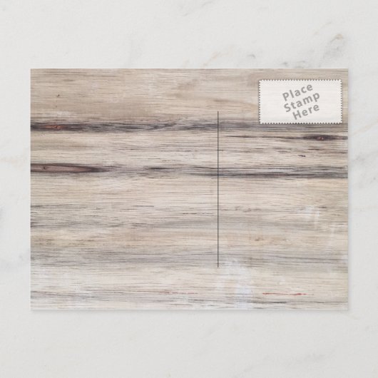 木素朴材 | Deer日付はがきを保存 案内ポストカード (裏面)