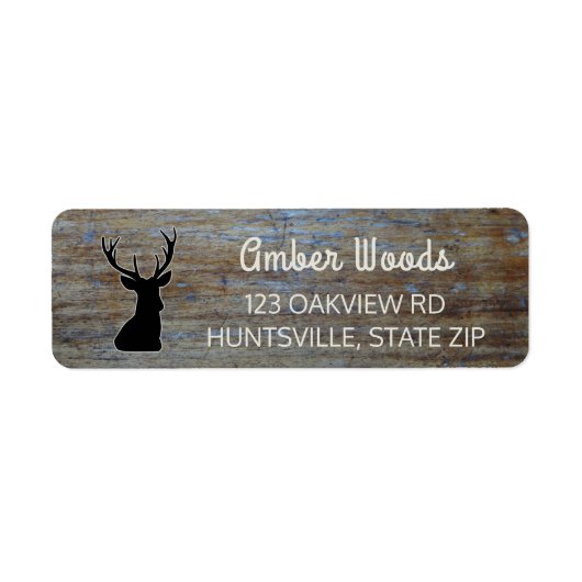 木素朴材 | Woodland Buck Deer ラベル (正面)