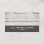 木素朴材 – Woodwork Business Card 名刺 (正面)