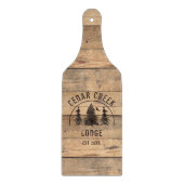 木素朴林の木パーソナライズされた カッティングボード (正面)