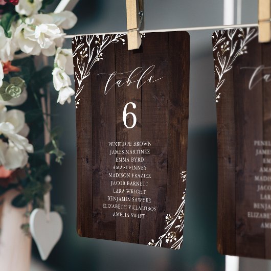 木素朴棒保フローラ台数表 招待状