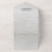 木素朴植物単線写真結婚ズ オールインワン招待状 (外側)