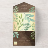 木素朴植物学結婚院 オールインワン招待状 (外側)