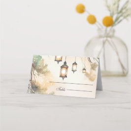 木素朴植物灯結婚灯 プレイスカード