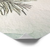 木素朴植物灯結婚灯 ポスター (角)