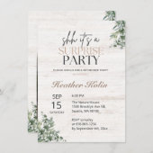 木素朴植物驚き退職パーティー 招待状 (正面/裏面)