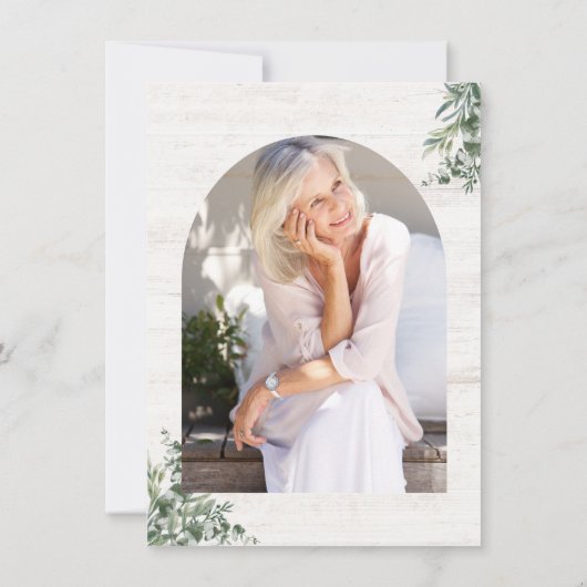 木素朴植物驚き退職パーティー 招待状 (裏面)