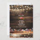 木素朴樽ライトウィンターフローラクリスマス 招待状 (裏面)