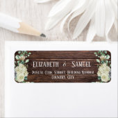 木素朴水彩花差出人住所 ラベル (インサイチュ)