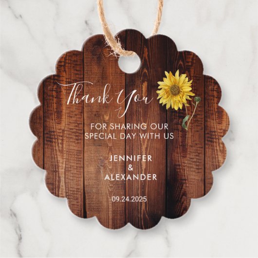 木素朴水色ひま結婚わ感謝していら フェイバータグ (正面)