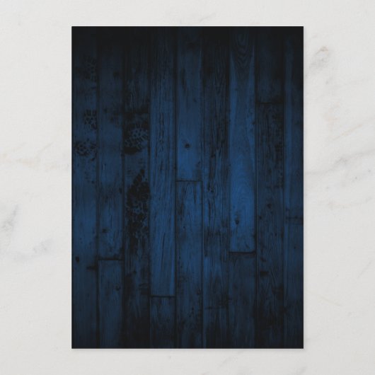 木素朴海軍ストリングライツウェディングレセプション エンクロージャーカード (裏面)