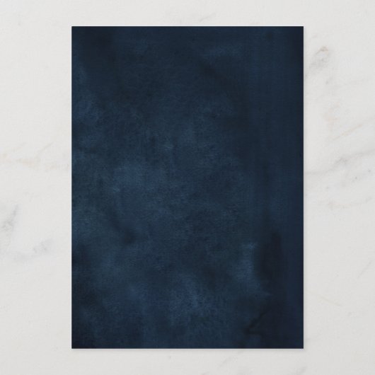 木素朴海軍赤面幾何結婚詳細E エンクロージャーカード (裏面)