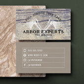 木素朴男らし軸の木のアーバー 名刺