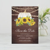 木素朴白かぼちゃひまわり結婚の写真 セーブザデート (スタンド正面)