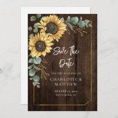 木素朴目ひまわり緑 セーブザデート (正面/裏面)