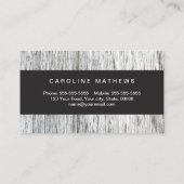 木素朴目モダン個人プロフィール 名刺 (裏面)